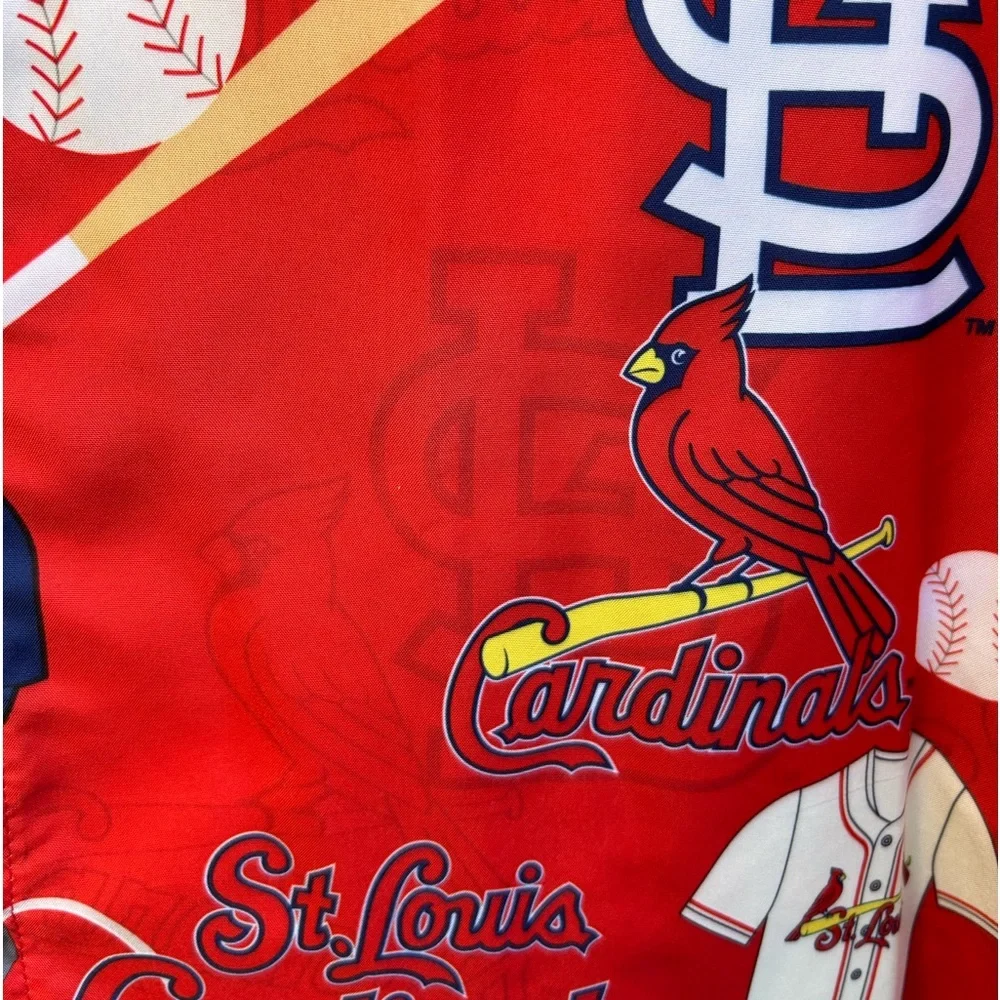 St. Louis Cardinals MLB Major League Baseball Short Sleeve Button Down Shirt - Picture 11 of 11